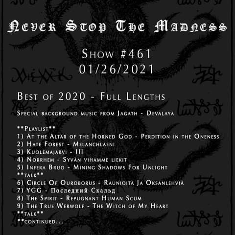 #461 - 01-26-21 - Best of 2020 : Full Lengths