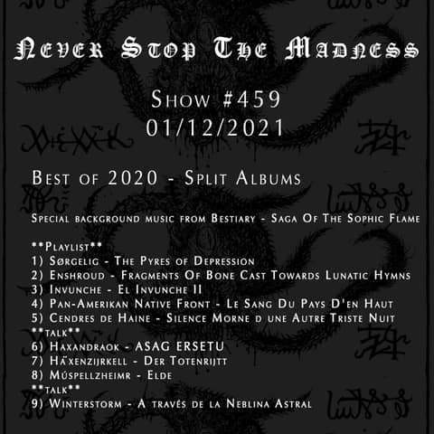 #459 - 01-12-21 - Best of 2020 : Split Albums