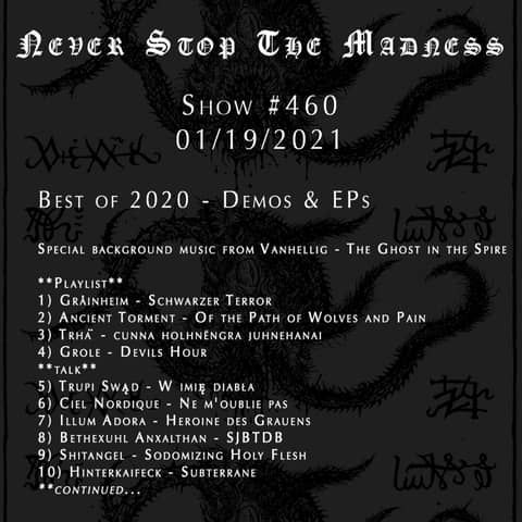 #460 - 01-19-21 - Best of 2020 : Demos & EPs
