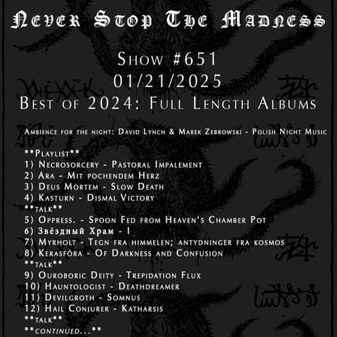 #651 - 01-21-25 - Best of 2024: Full Length Albums