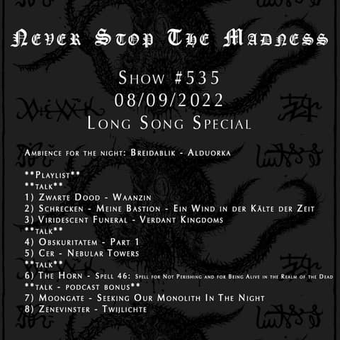 #535 - 08-09-22 - Long Song Special #535 - 08-09-22 - Long Song Special