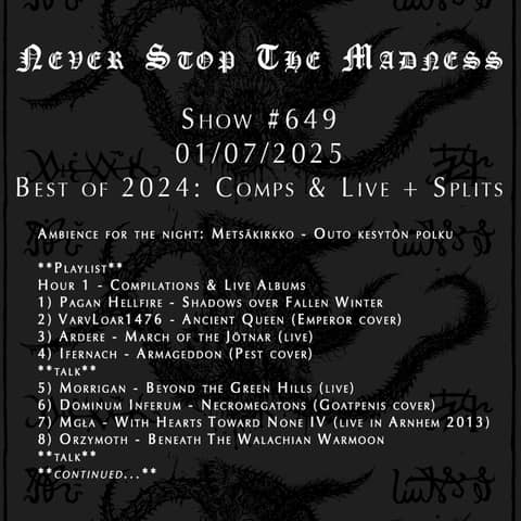 #649 - 01-07-25 - Best of 2024: Comps & Live + Split Albums