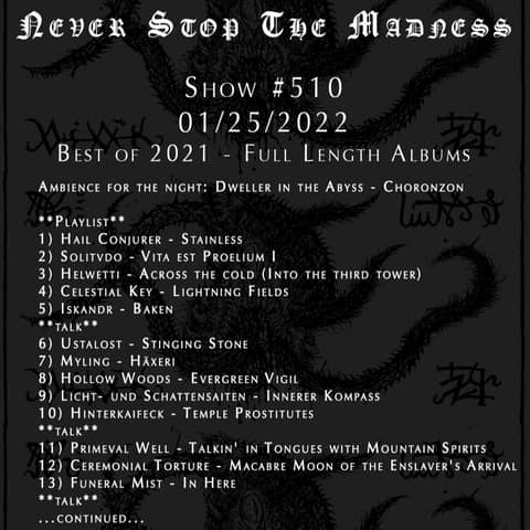 #510 - 01-25-22 - Best of 2021: Full Length Albums