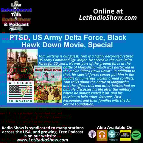 PTSD, US Army Delta Force, Black Hawk Down Movie