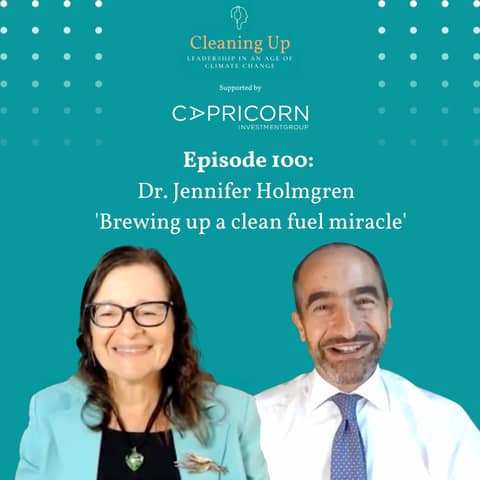 Ep100: Dr Jennifer Holmgren "Brewing up a clean fuel miracle"