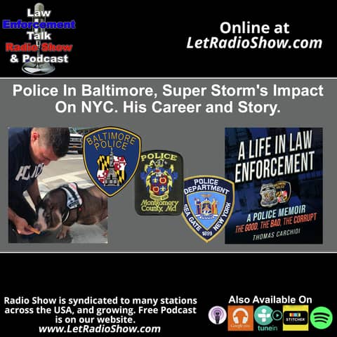 Police In Baltimore Super Storm's Impact