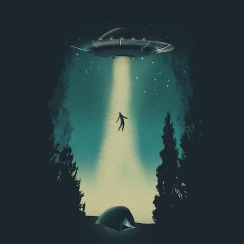 A UFO Guy and Marley Woods