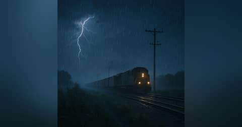 Relaxing Rain & Thunder with Distant Train Sounds for Sleep Relaxing Rain & Thunder with Distant Train Sounds for Sleep