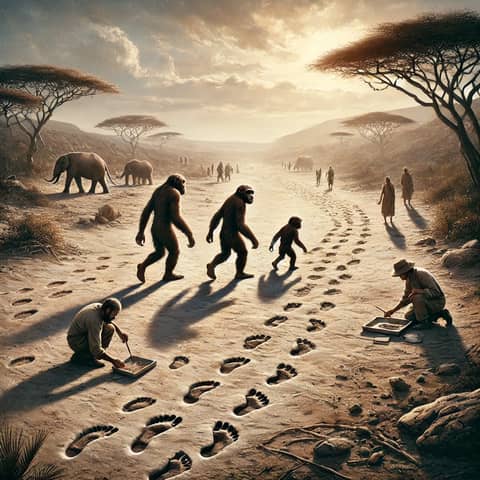 Fossilized Footprints or Handprints in Ancient Rock Layers - The Shadow Frequency