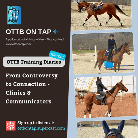 OTTB Training Diaries, March Edition: From Controversy to Connection - Clinics & Communicators (Sneak Peek!)