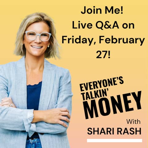Join me on Friday, 2/27 for a Live Q&A! Join me on Friday, 2/27 for a Live Q&A!