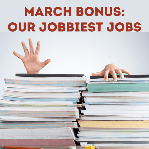 BONUS TEASER! Our Jobbiest Jobs