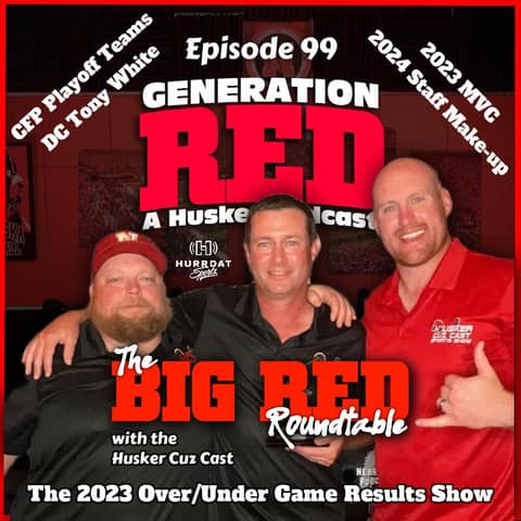 CFP Playoff, DC Tony White & 2023 Over-Under Game Results with the Husker Cuz Cast