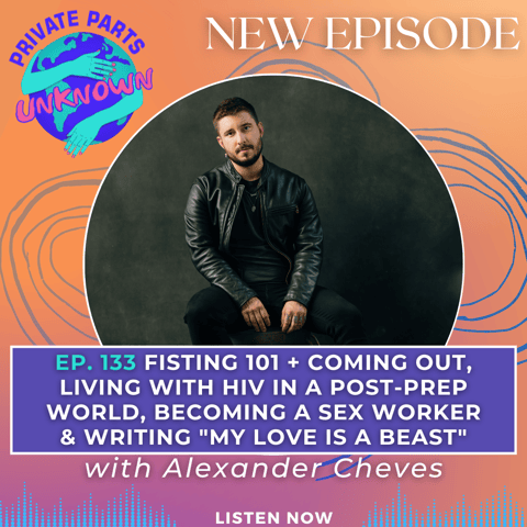 Fisting 101 + Coming Out, Living with HIV in a Post-PrEP World, Becoming a Sex Worker & Writing "My Love is a Beast" with Alexander Cheves (LGBT History Month Replay)
