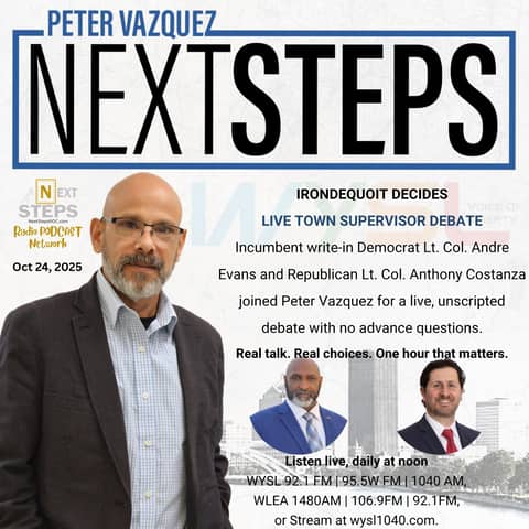 Irondequoit Town Supervisor Debate Andre Evans and Anthony Costanza