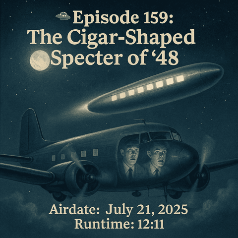The Cigar-Shaped Specter of '48: A Chilling UFO Encounter Over Alabama