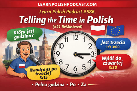 #586 Telling the Time in Polish (#21 ReMastered)