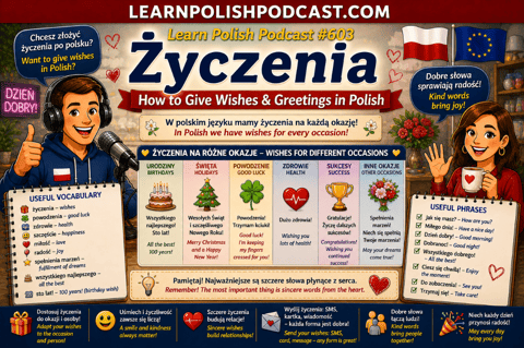 #603 Życzenia - How to Give Wishes & Greetings in Polish