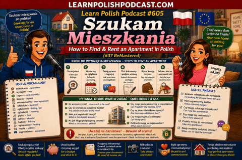 #605 Szukam Mieszkania - How to Find & Rent an Apartment in Polish (#37 ReMastered)