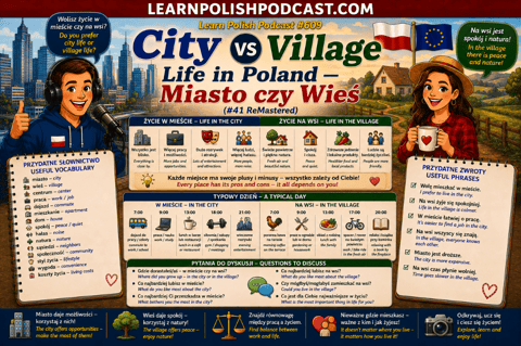 #609 City vs Village Life in Poland — Miasto czy Wieś — Po Polsku