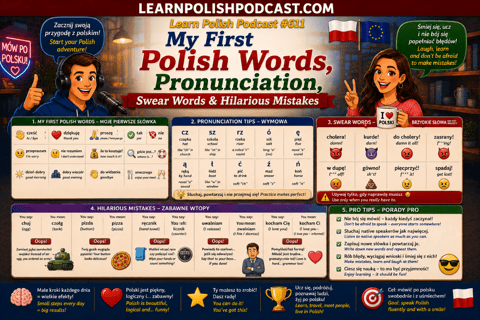 #611 My First Polish Words, Pronunciation, Swear Words & Hilarious Mistakes