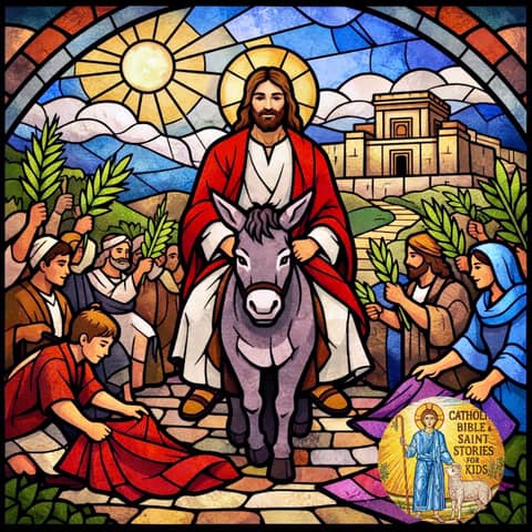 Palm Sunday for Kids: Jesus Enters Jerusalem (A Catholic Family Prayer Story for Holy Week)