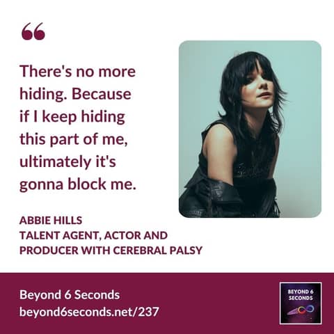 Cerebral palsy and disability in the entertainment industry – with Abbie Hills