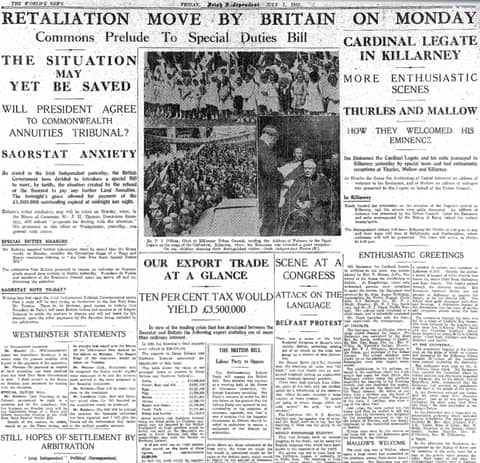 Outbreak of the Economic War: June 30, 1932