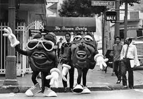 Taking a look back at one of the most ridiculous food mascots of the 1980s (and early 1990s) the California Raisins