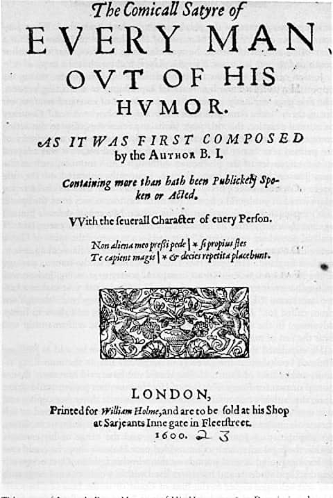 Every Man Out of his Humour: ‘Art Hath an Enemy Called Ignorance’