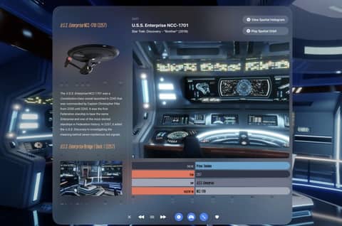You can now virtually explore the Star Trek franchise with the Apple Vision Pro headset