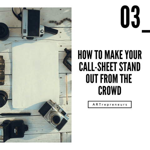 How to make your call-sheet stand out from the crowd