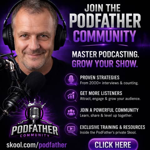 🎙️ My Podcast Coaching Community — Join the PodFather My Skool Community