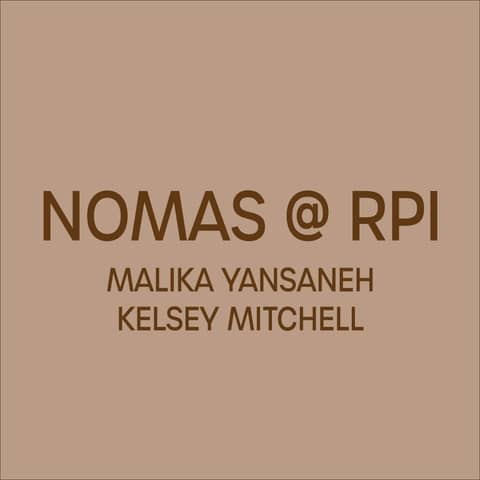 CONVERSATION W/ NOMAS RPI CHAPTER
