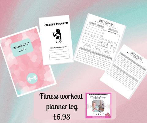 Fitness daily planner log book