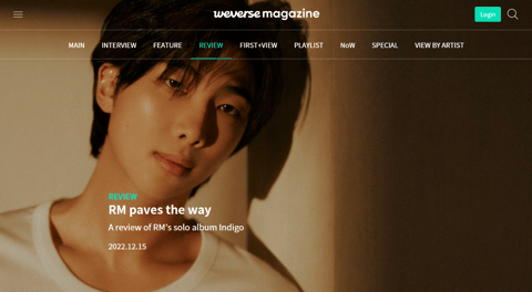 Indigo - Weverse Article