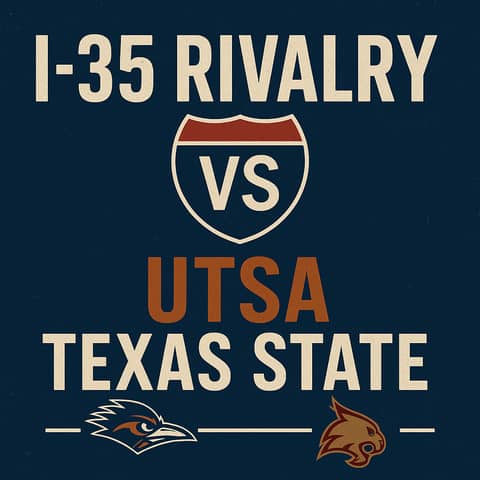 50 Miles of Highway and Hate: UTSA and Texas State Bring 1-0 Records To the 7th Annual I-35 Rivalry Game 50 Miles of Highway and Hate: UTSA and Texas State Bring 1-0 Records To the 7th Annual I-35 Rivalry Game