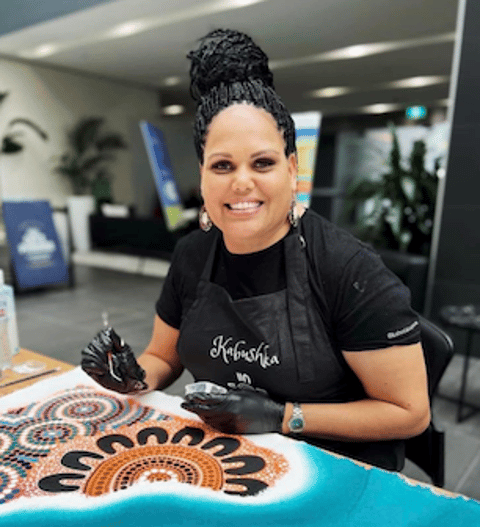 Healing through art and traditional talking circles with Aboriginal Art Therapist Kabushka Ngemba