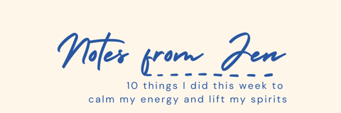 A note from Jen - June