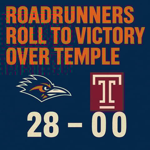 Blanking in Broad Street: Roadrunners Silence Temple, Set Sights on Rice Rivalry in the Dome