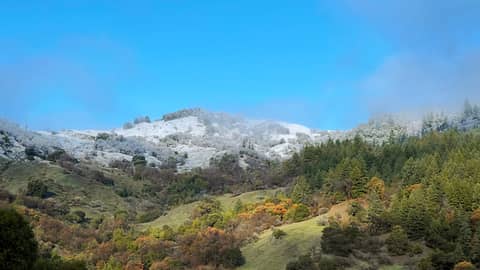 snow on the ridge