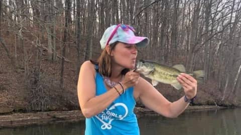 EP. 202 New To Fishing, but She Is Absolutely Hooked! Meet Fancy Pants Fishing Kat Jones.
