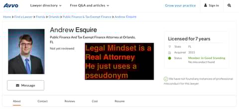 Andrew Esquire of Legal Mindset