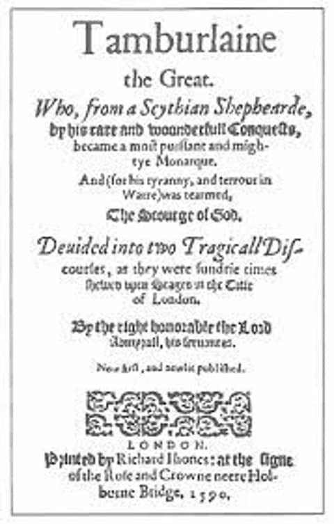 The Two parts of Tamburlaine the Great