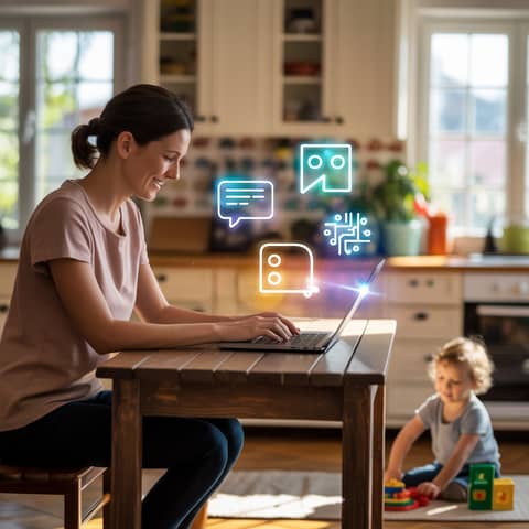 Smart Hustles, No Guilt: How Parents Are Earning with AI (On Their Terms)