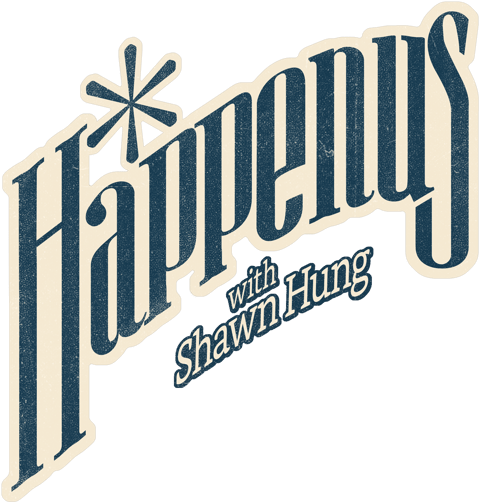 Happenus with Shawn Hung Logo