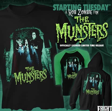 NEW OFFICIAL THE MUNSTERS 2022 Merch
