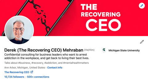 The Recovering CEO Podcast - Addiction, Recovery and Business