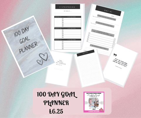 100 Day goal setting planner