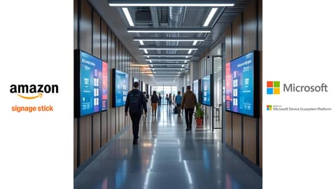 Big Tech Wants Your Signage Screens: Why Microsoft and Amazon Are Suddenly All In on Digital Signage